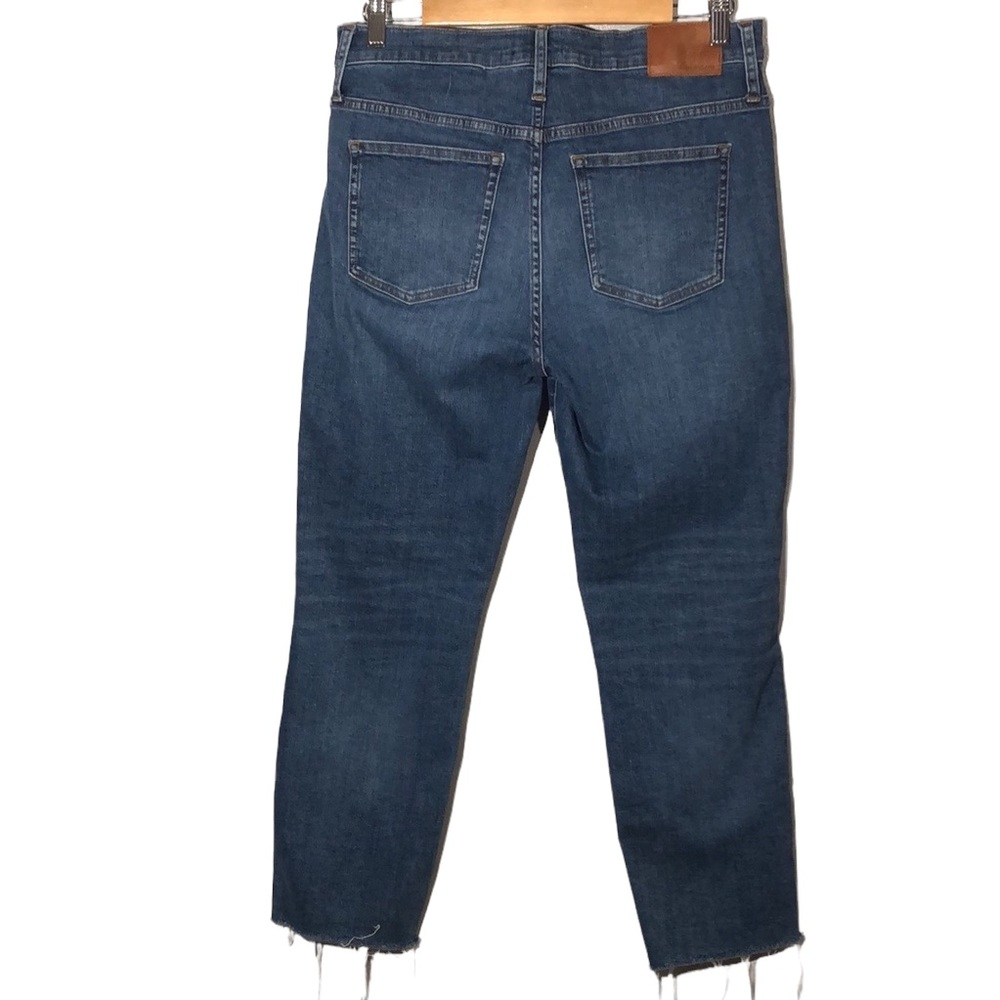 J. CREW | Vintage Straight Button Fly Raw Hem Denim Blue Jeans size 29 - Picture 11 of 14